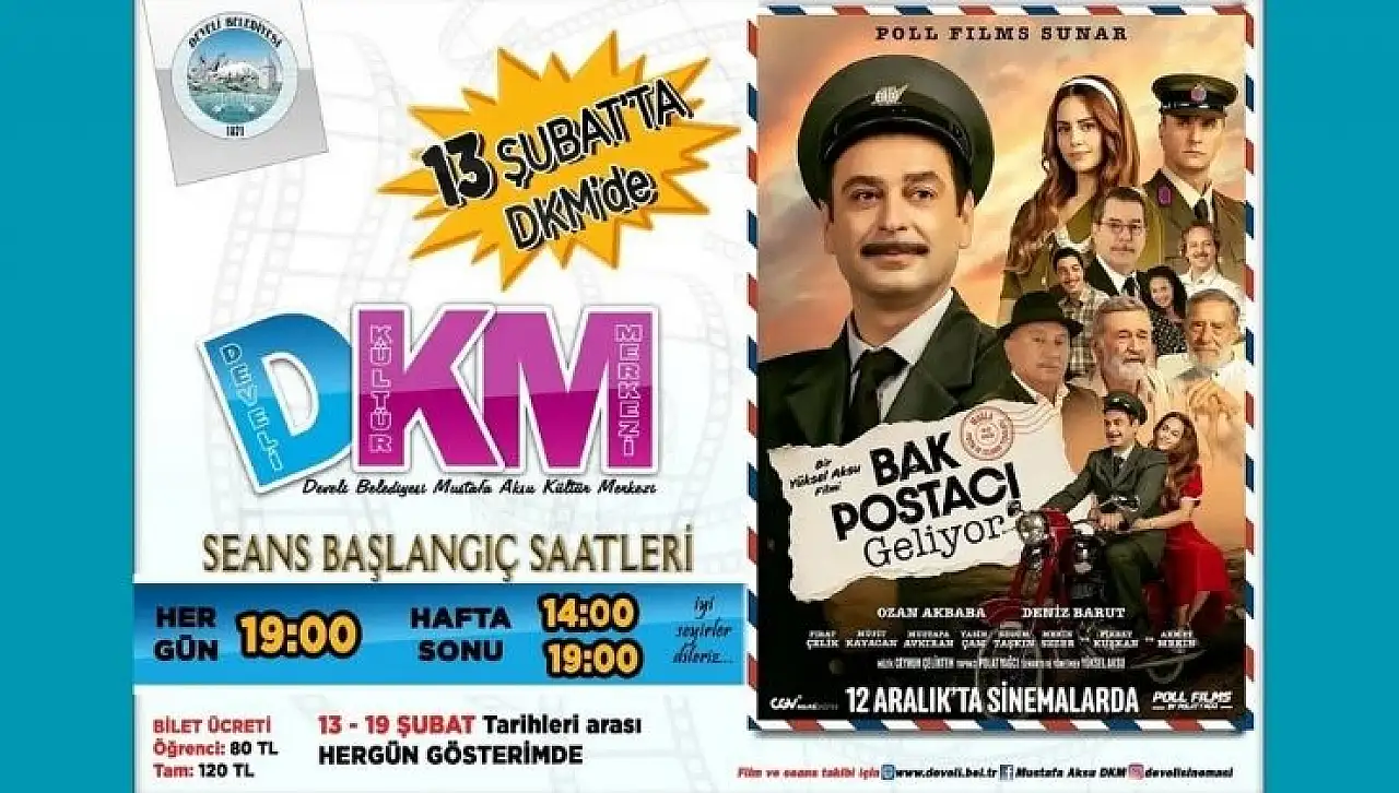 Develi'de perde açılıyor! Beklenen film DKM'de seyirciyle buluşuyor