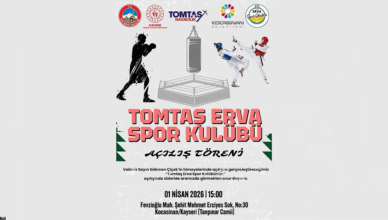 ERVA Projesinde yeni hamle! Kayseri'de gözler bu açılışa çevrildi