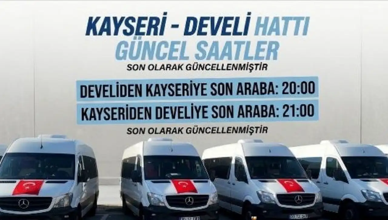 Kayseri–Develi hattında sürpriz değişiklik! Sefer saatleri değişti