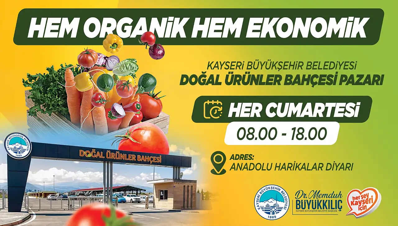Kayseri'de 26 Temmuz'da sezon açılıyor - Her hafta Cumartesi kurulacak!