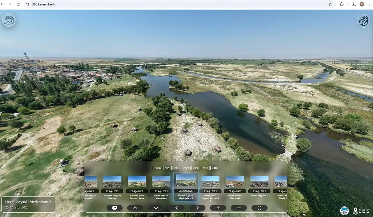 Kayseri'yi ekrana taşıyan proje: 360 platform hizmete sunuldu!