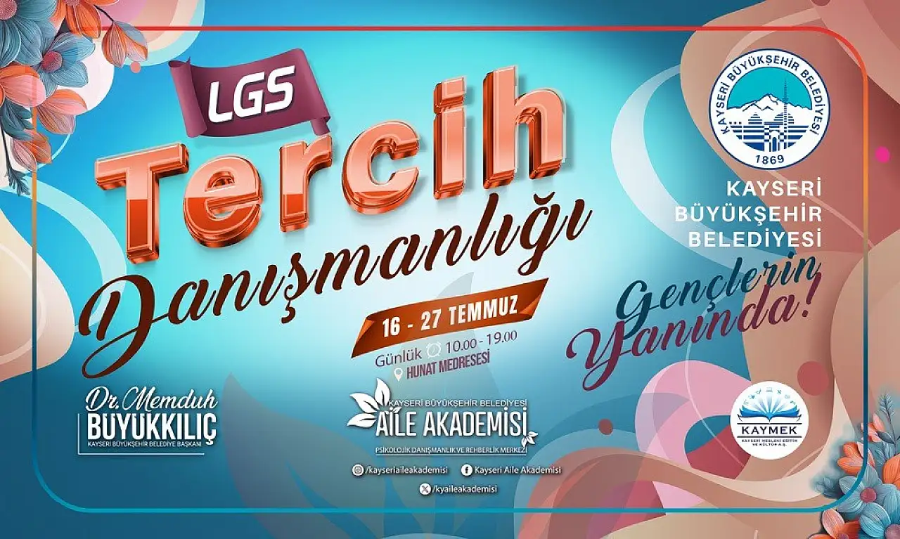 LGS tercihi yapacaklar dikkat! Kayseri'de bu hizmet tamamen ücretsiz