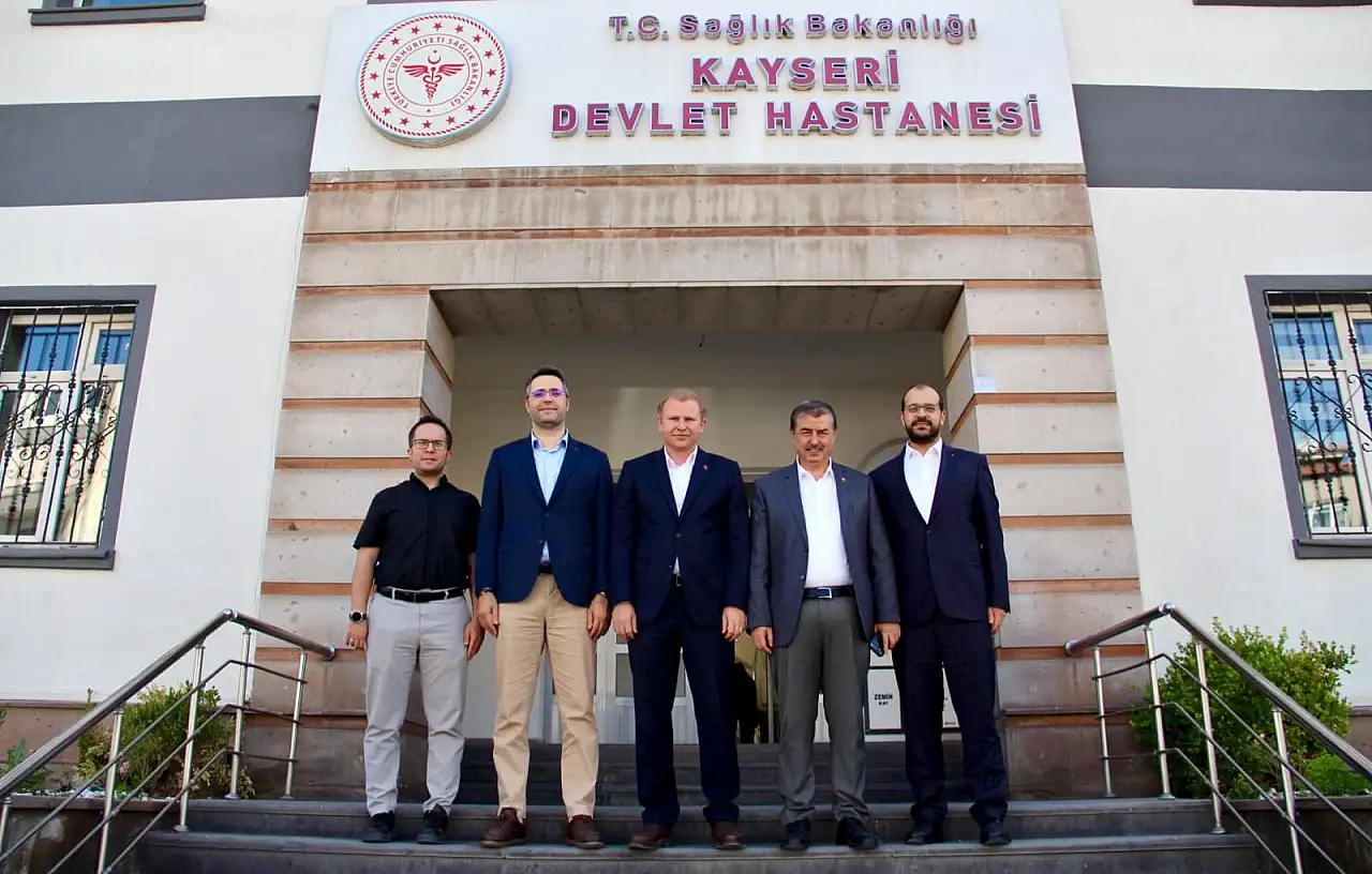 Yeşilhisar heyetinden başhekim Çöl'e ziyaret