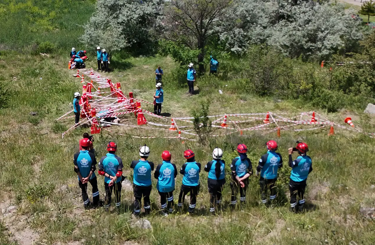 Kayseri'de gerçeğini aratmayan tatbikat!