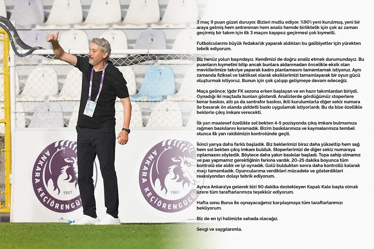 Kayserispor 9 puanı aldı, Atila Gerin uyardı