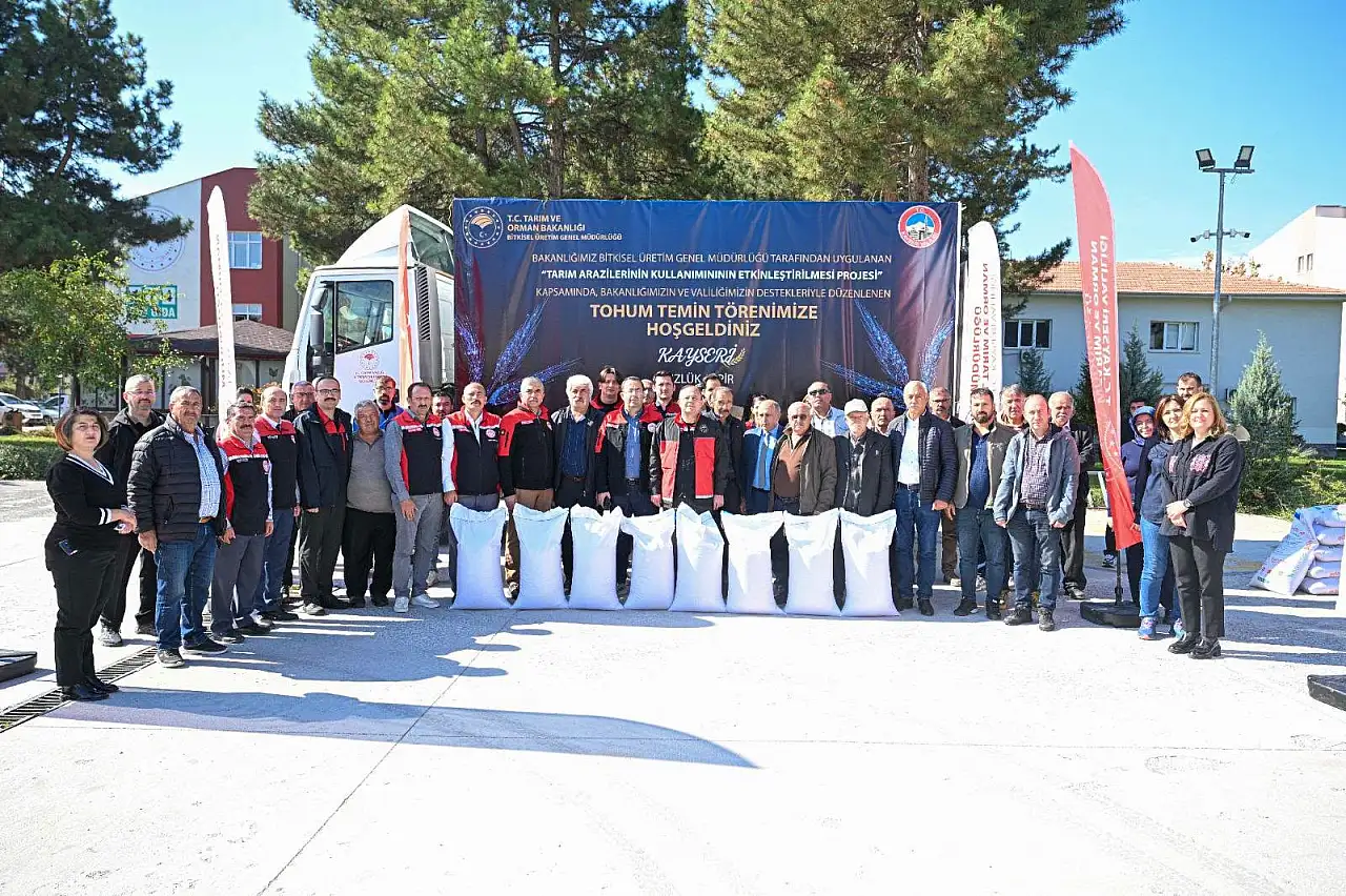 Kayseri'de çiftçiye tohum desteği! Boş araziler üretime açılacak