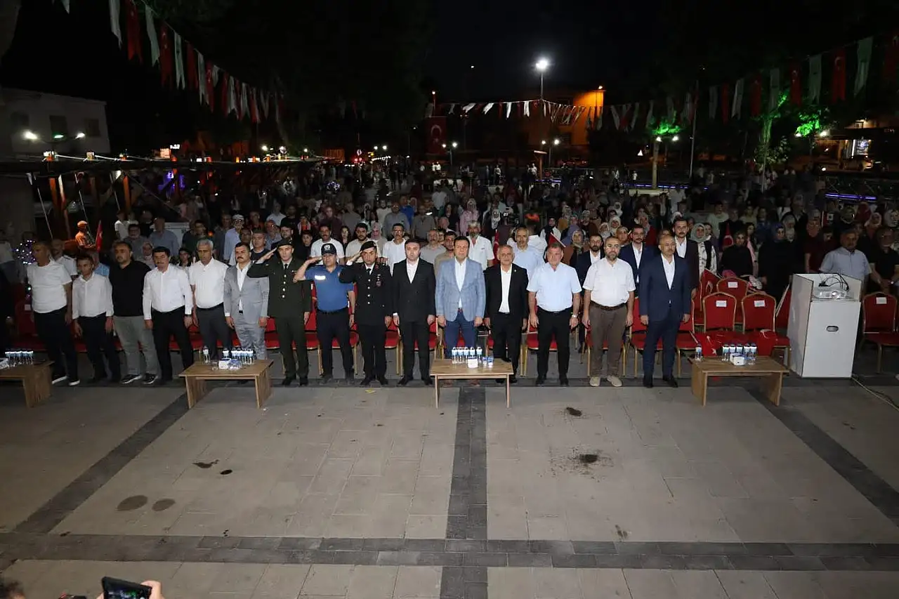 Yahyalı'da 15 Temmuz'a anlamlı anma: Şehitler için binlerce dua