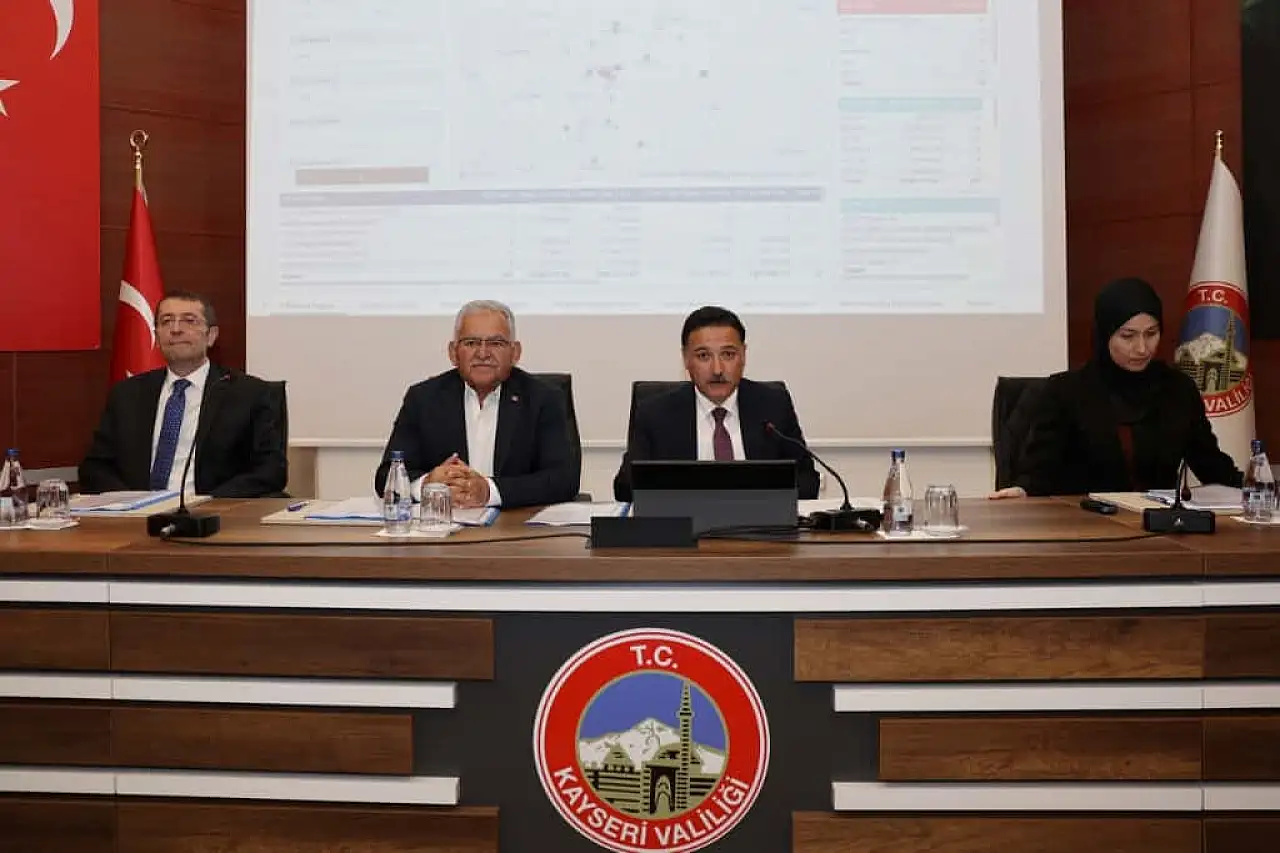 Yatırımlar mercek altında: Kayseri'de 4. Dönem koordinasyon zirvesi yapıldı