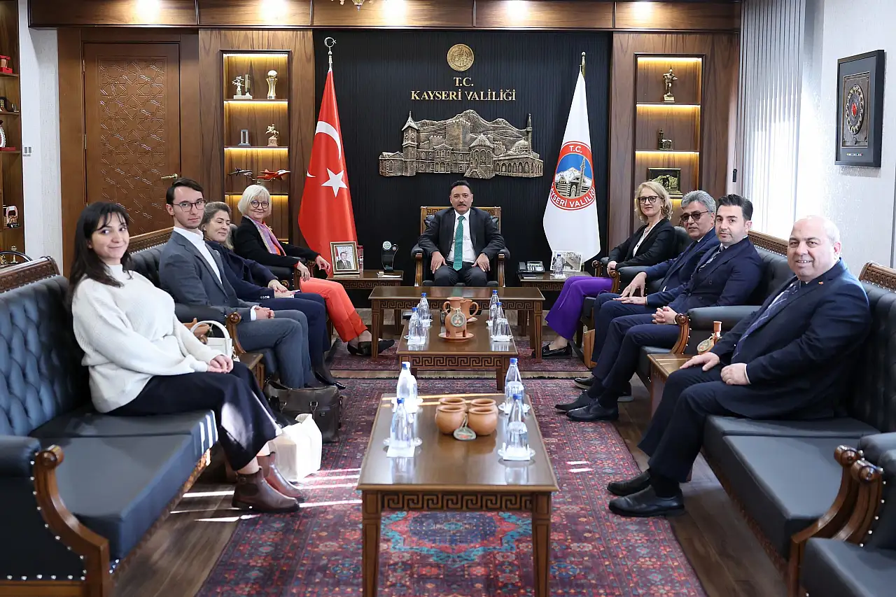 18 yıl sonra gelen üst düzey ziyaret: Almanya Büyükelçisi Kayseri'de...