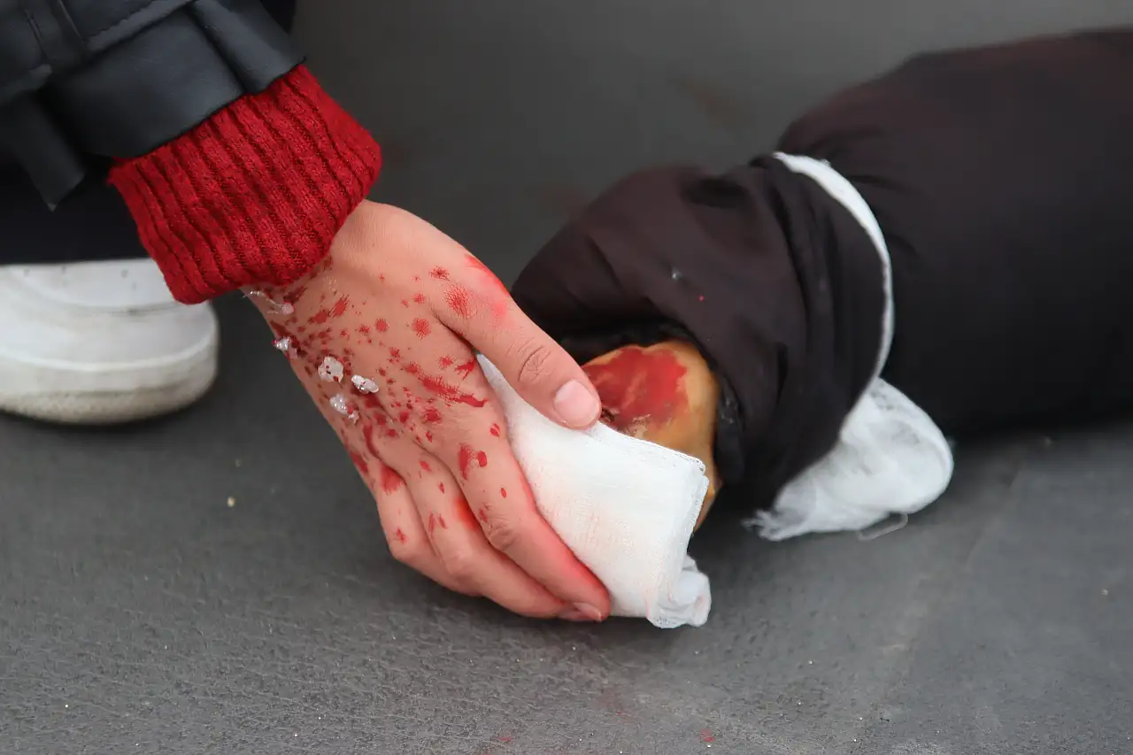 Kayseri'de film sahnelerini aratmayan tatbikat