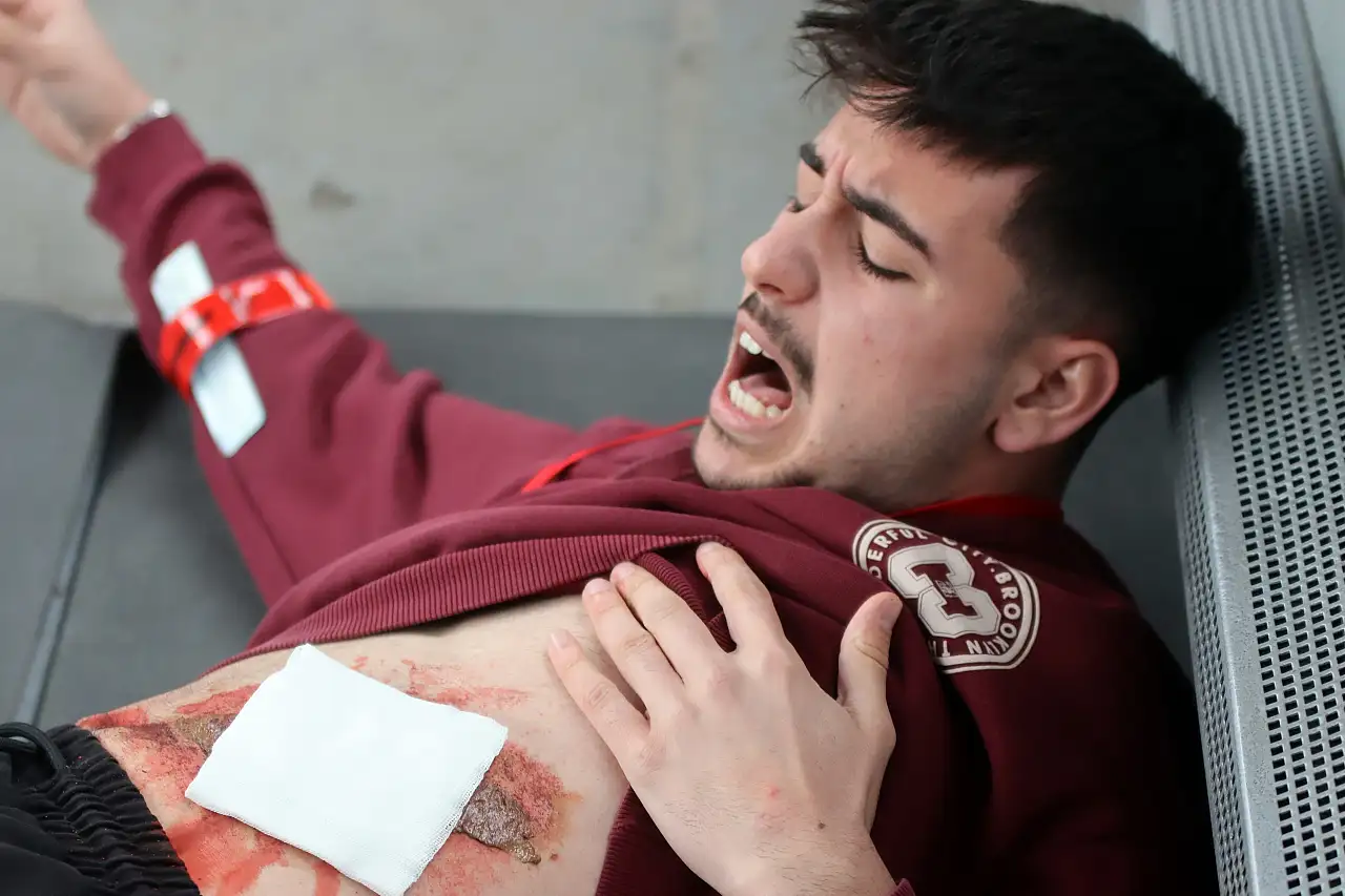 Kayseri'de film sahnelerini aratmayan tatbikat