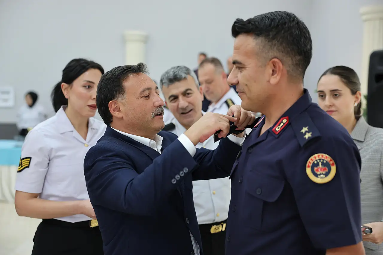 Kayseri Jandarma Komutanlığı'nda Rütbe Terfi Töreni