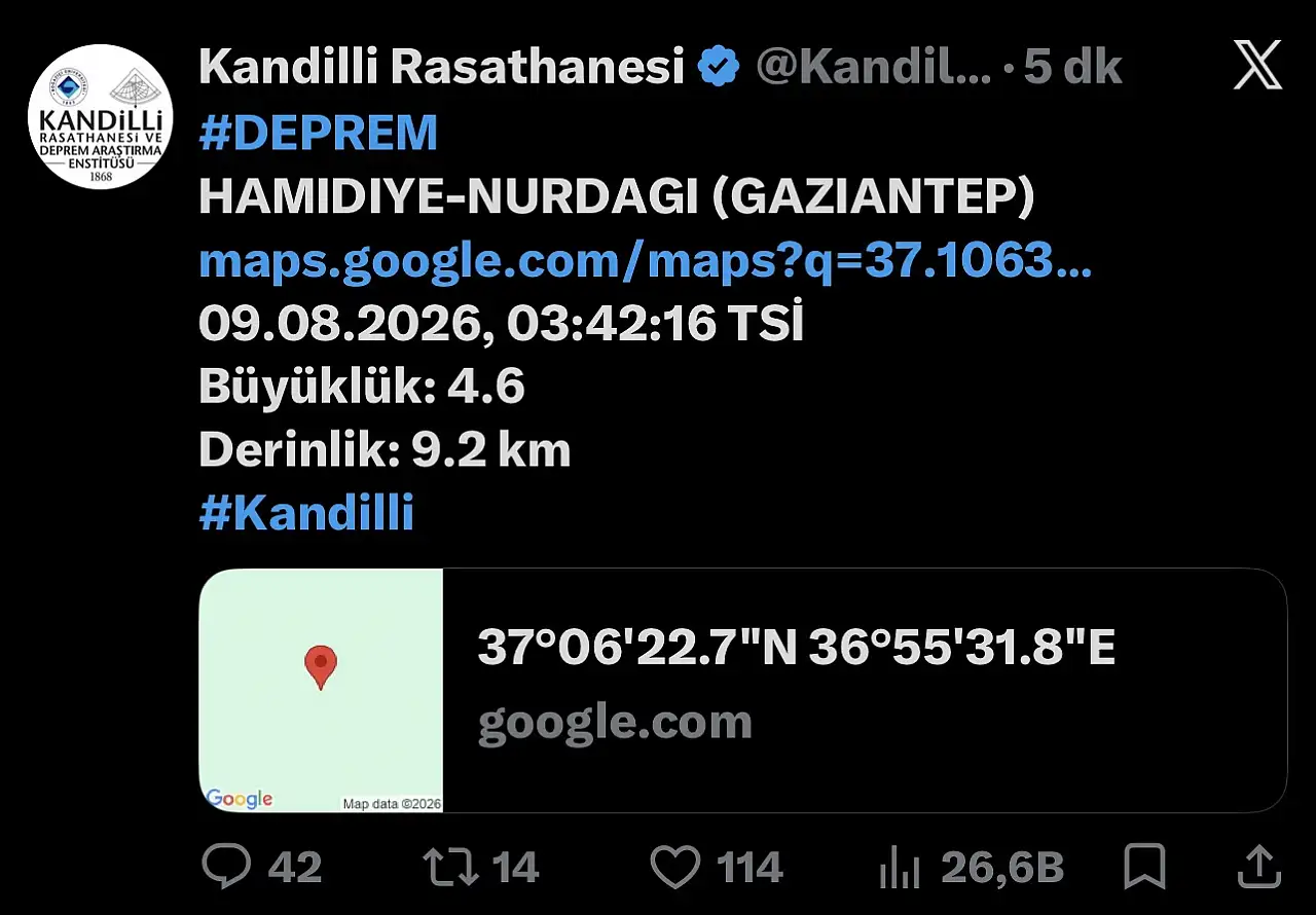 Gece yarısı Kayseri'de hissedilen depremler meydana geldi!
