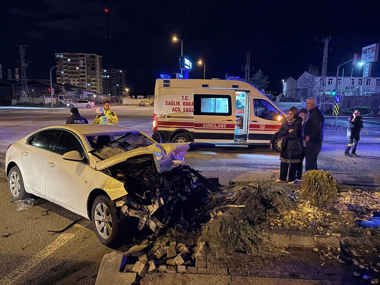 Kayseri'de trafik kazası: 3'ü ağır 4 yaralı