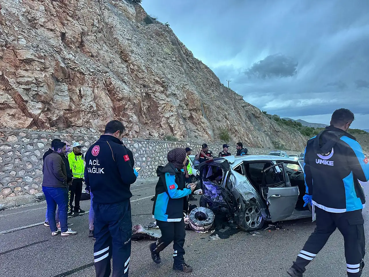 Kayseri-Malatya karayolunda kaza: 1'i ağır, 8 yaralı!