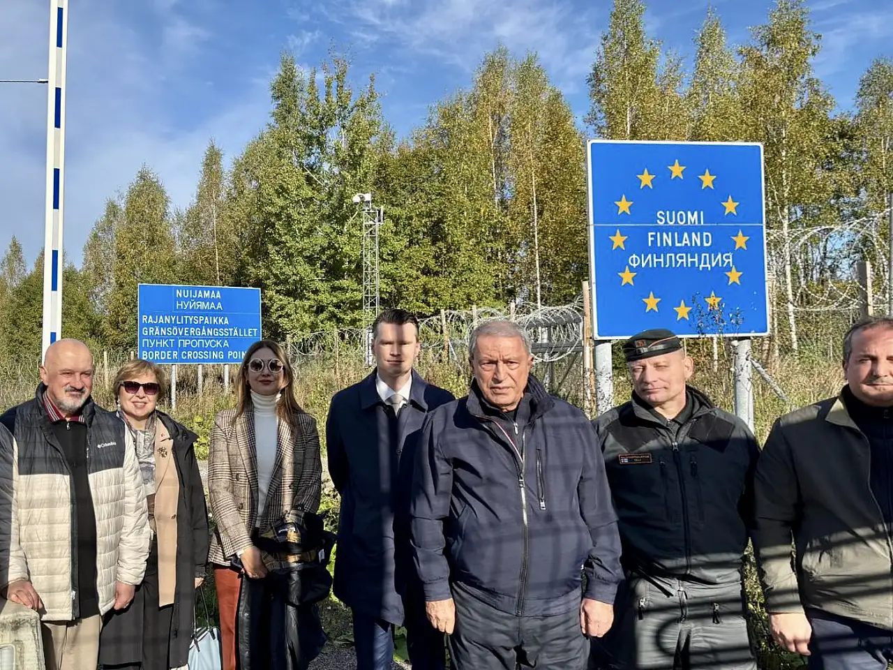 Hulusi Akar, Finlandiya-Rusya sınır hattında incelemelerde bulundu!