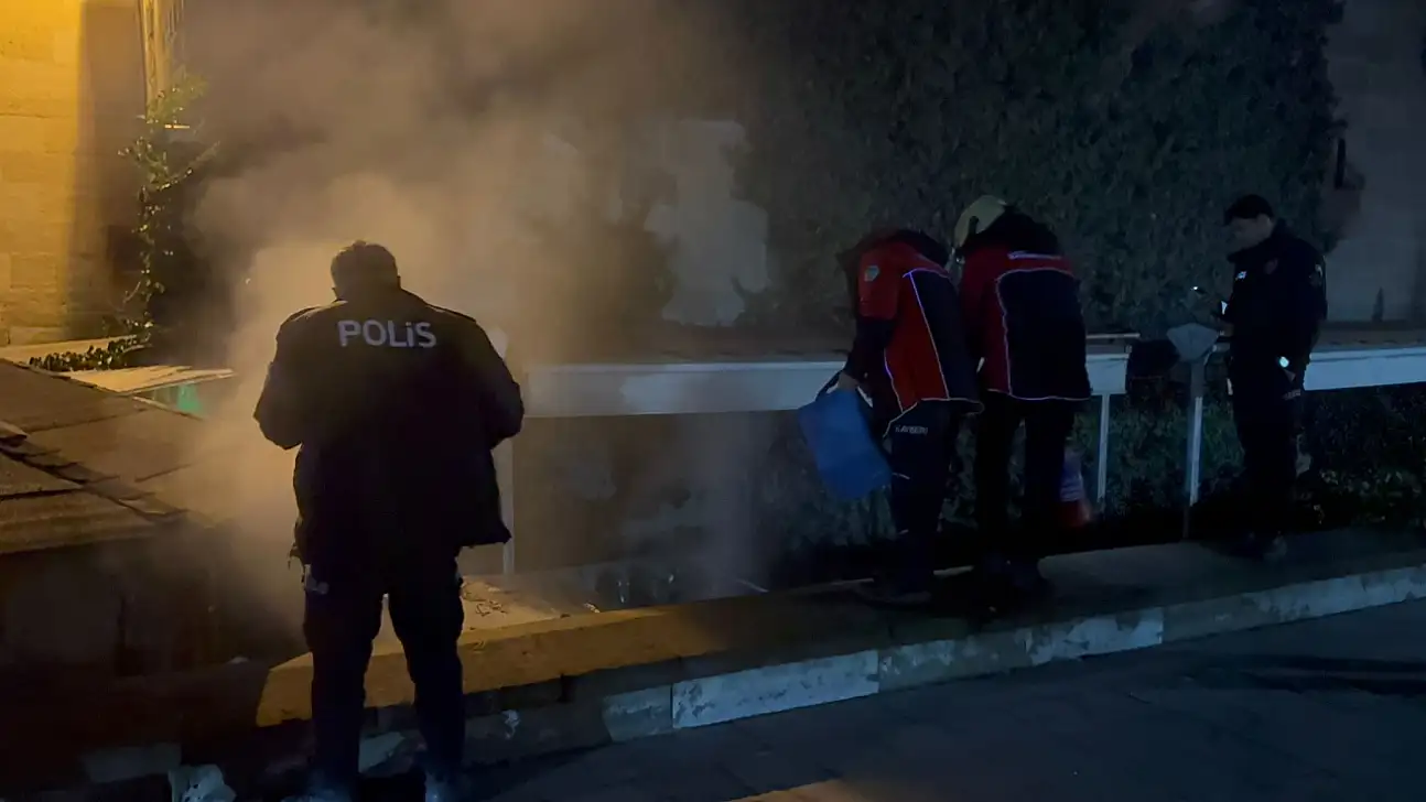 Mimarsinan Parkı'nda korkutan yangın!