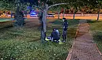 Kayseri'de bıçaklar çekildi! Polisi görünce her şeyi bırakıp kaçtılar!