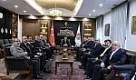 Kayseri'de dikkat çeken ziyaret! Spor ve iş dünyası bir arada