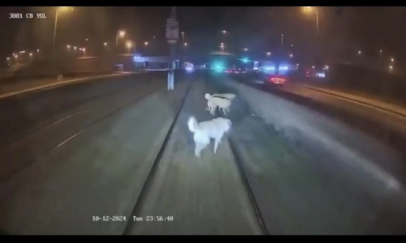 Kayseri'de raylı sistem hattında hareketli anlar!