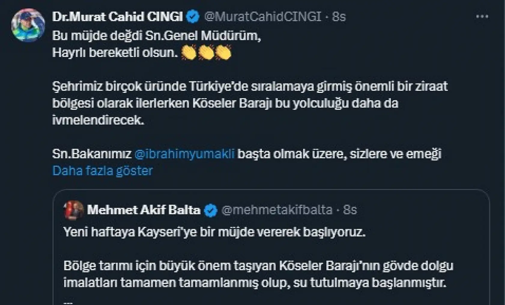 Kayseri sosyal medyadan kısa kısa! - Valilik, Büyükşehir, Milletvekilleri, Kooperatif, Kayserispor...