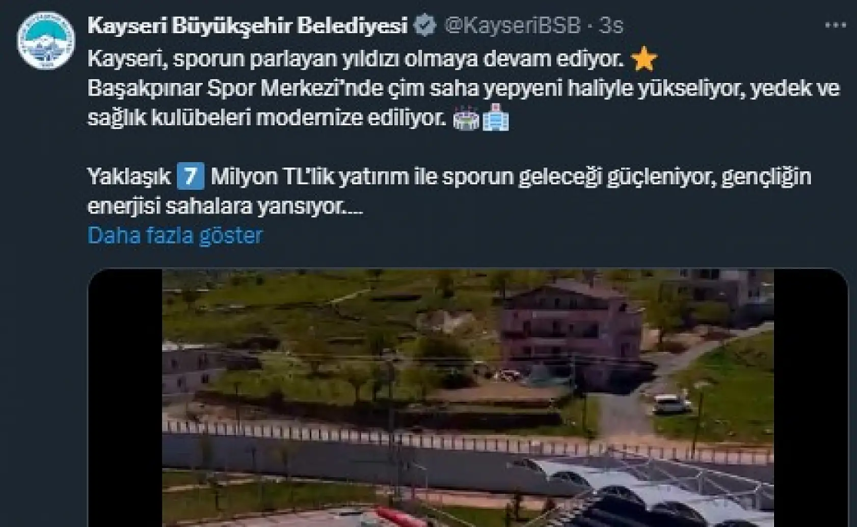 Kayseri sosyal medyadan kısa kısa