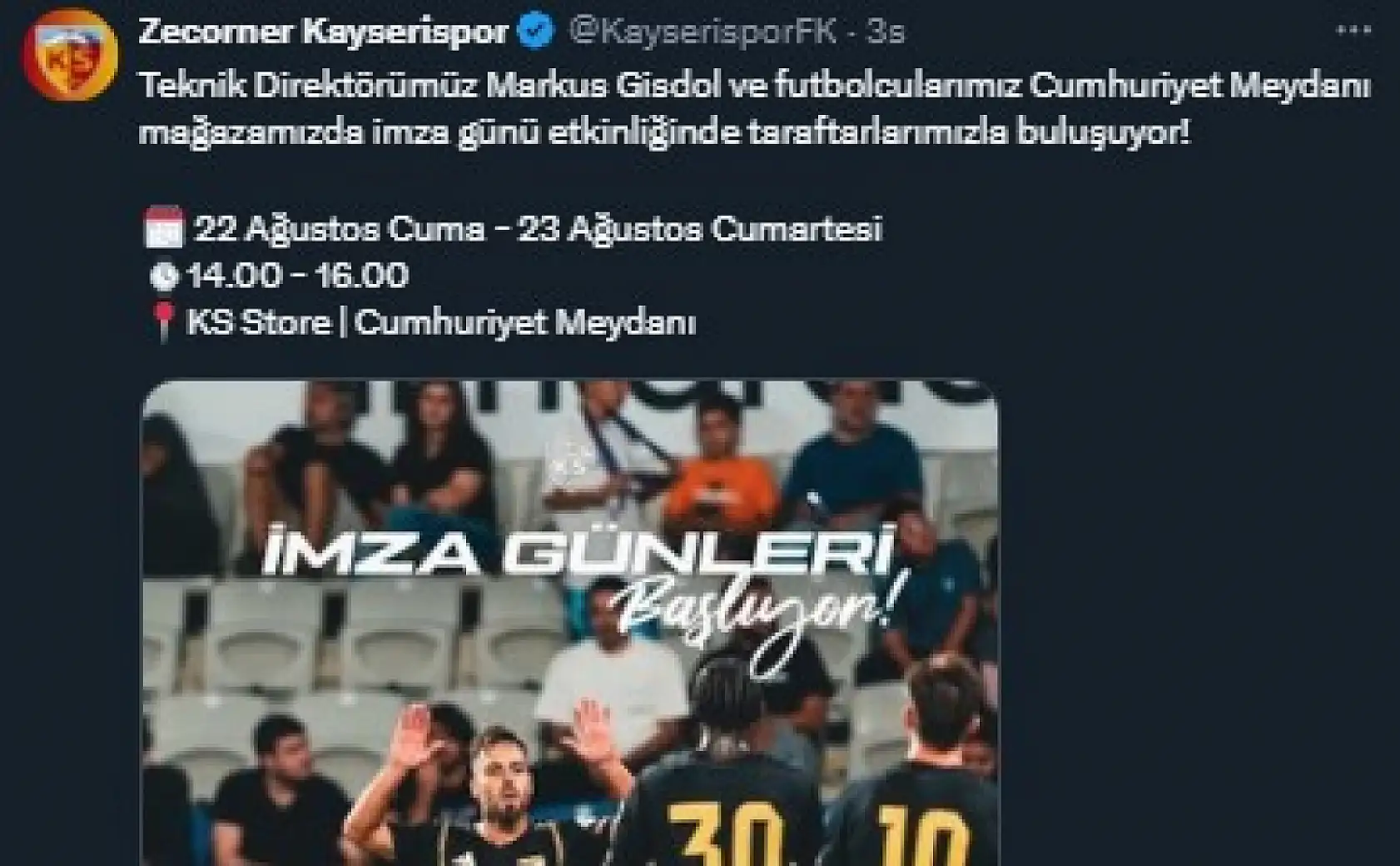 Kayseri sosyal medyadan kısa kısa - 21 Ağustos