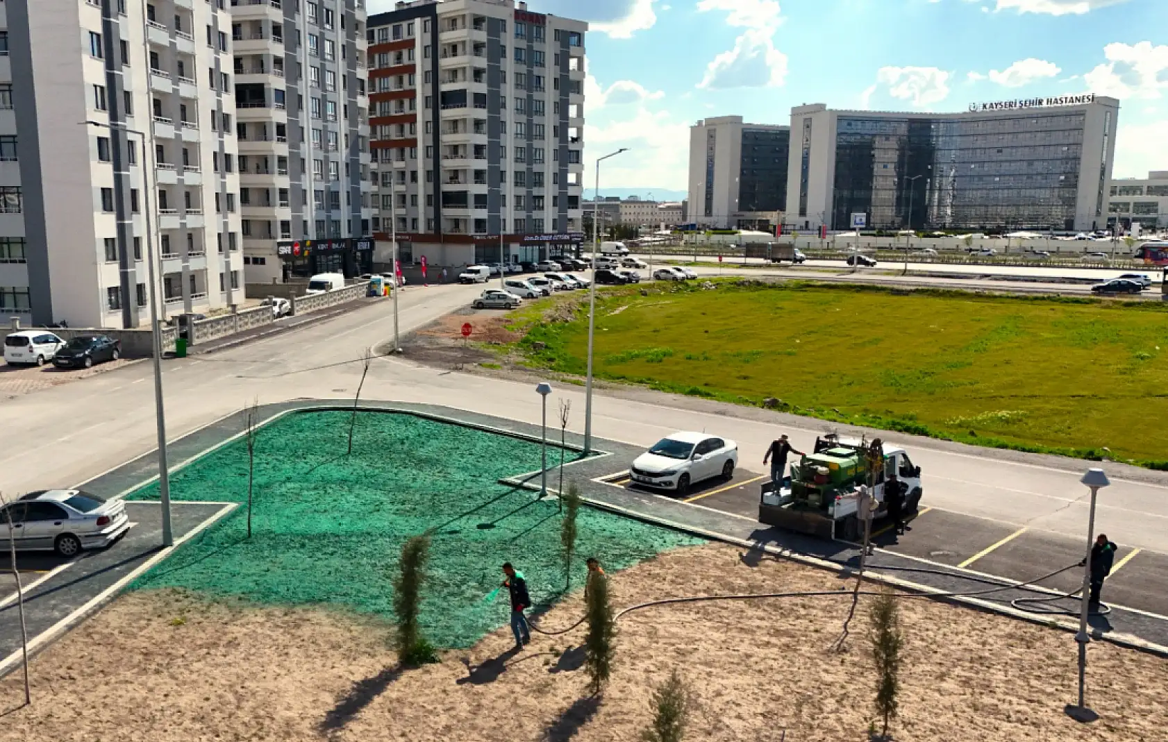 Şehir Hastanesi çevresine 4 yeni yeşil alan