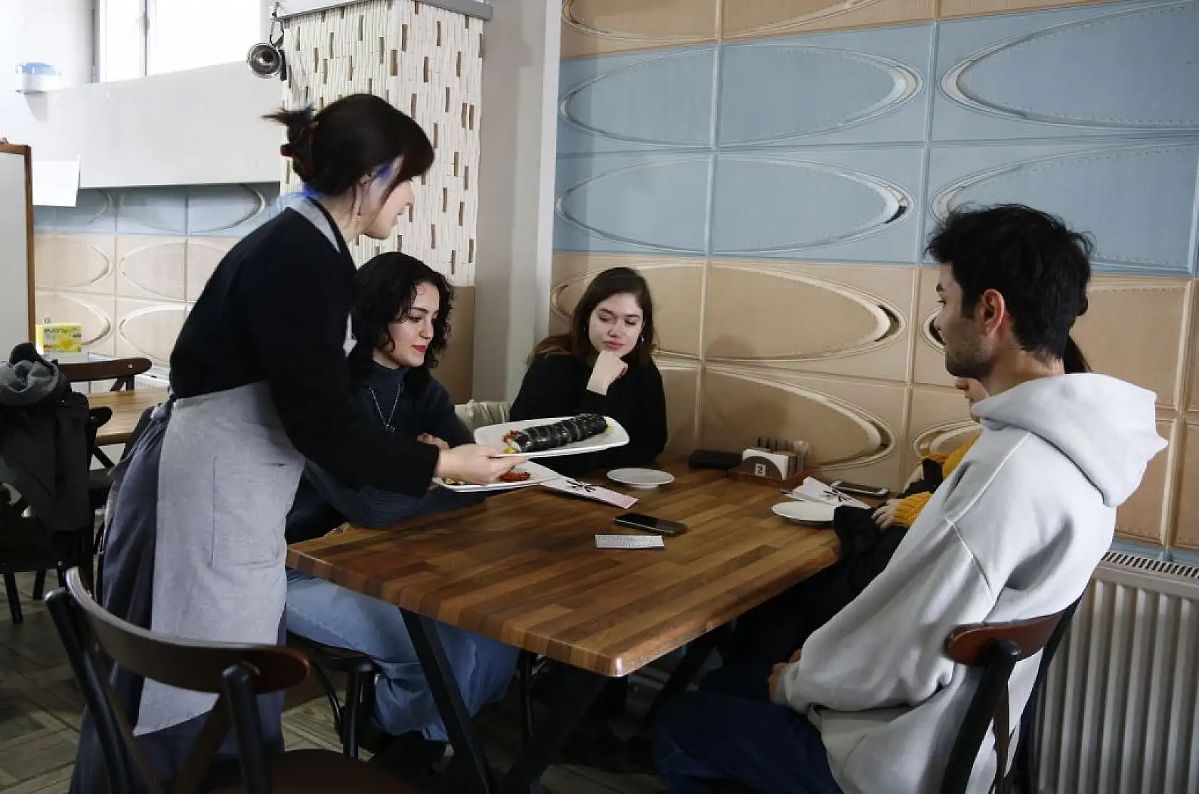 Güney Koreli çift Kayseri'de restoran açtı