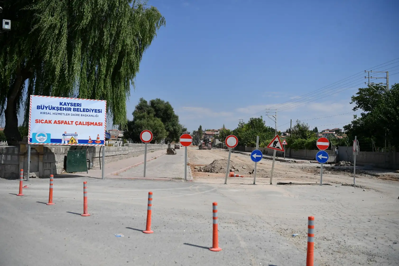 Kayseri'de kullanım ömrünü tamamlayan Buğdaylı-Kızık yolu sıfırdan yapılıyor
