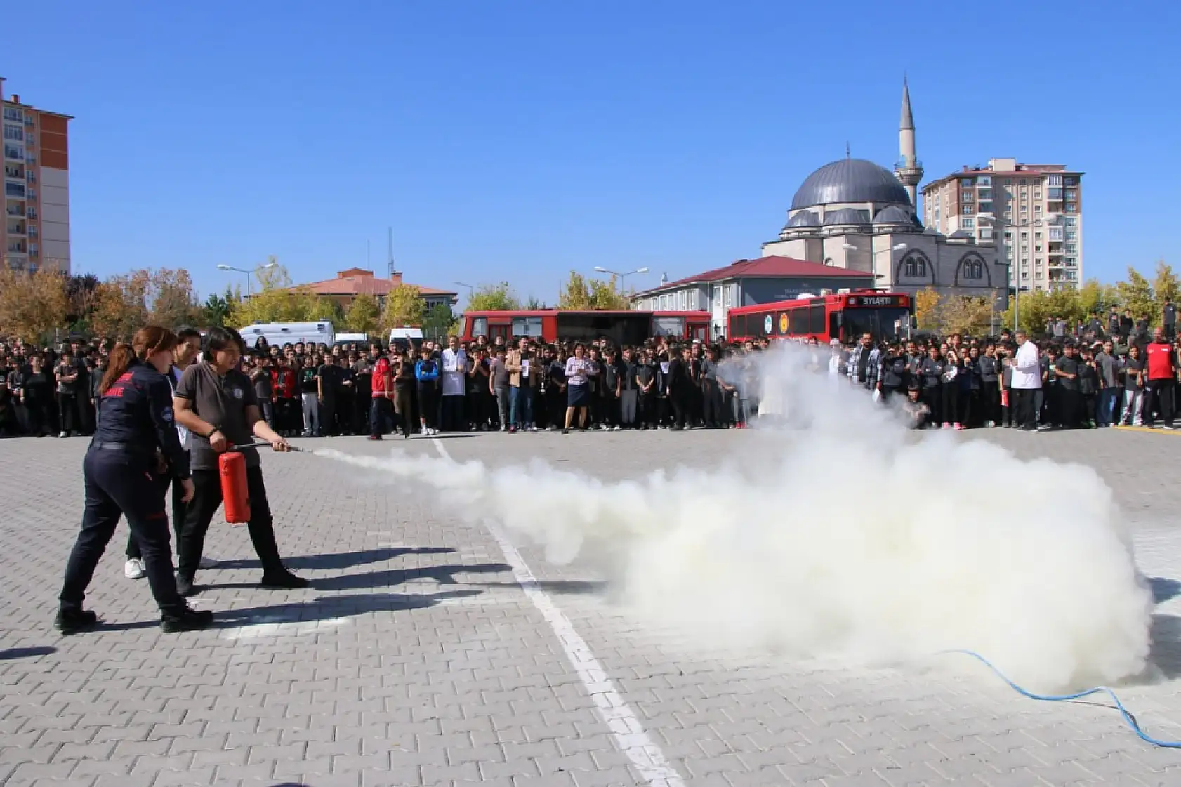 Kayseri'de gerçeğe yakın tatbikat!