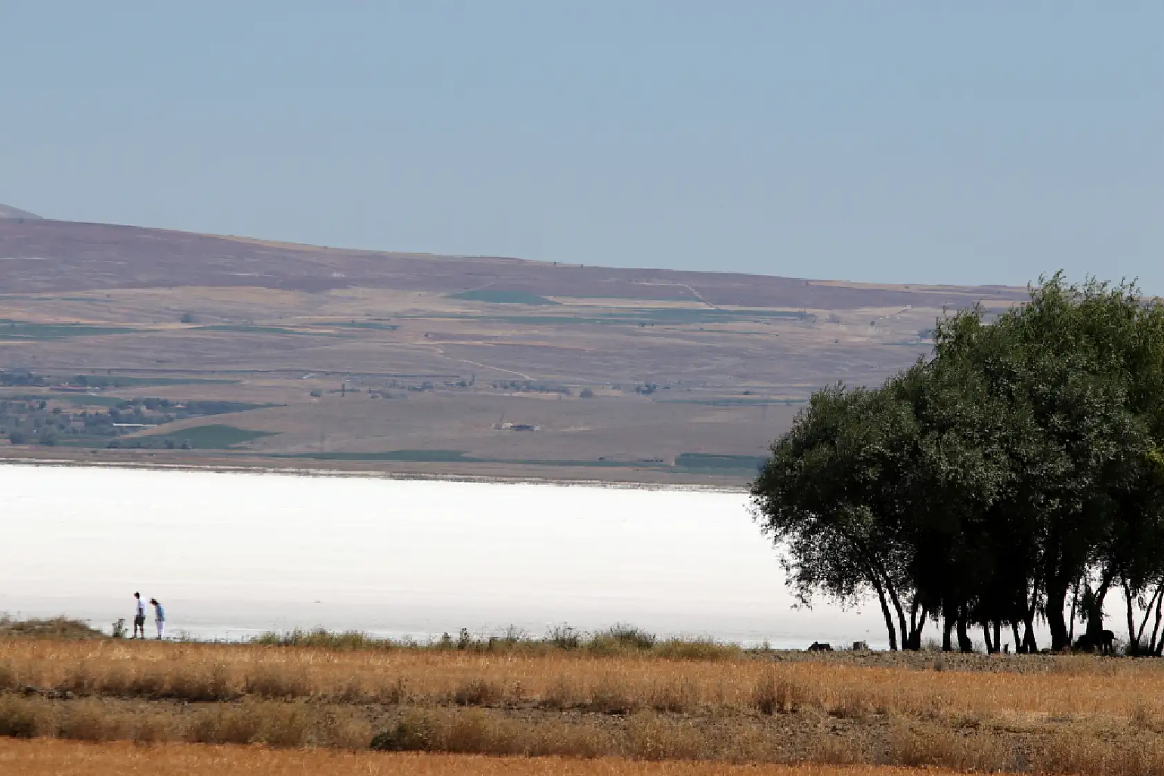 Kayseri'nin beyaz cenneti: Palas Tuzla Gölü'nde görsel şölen!