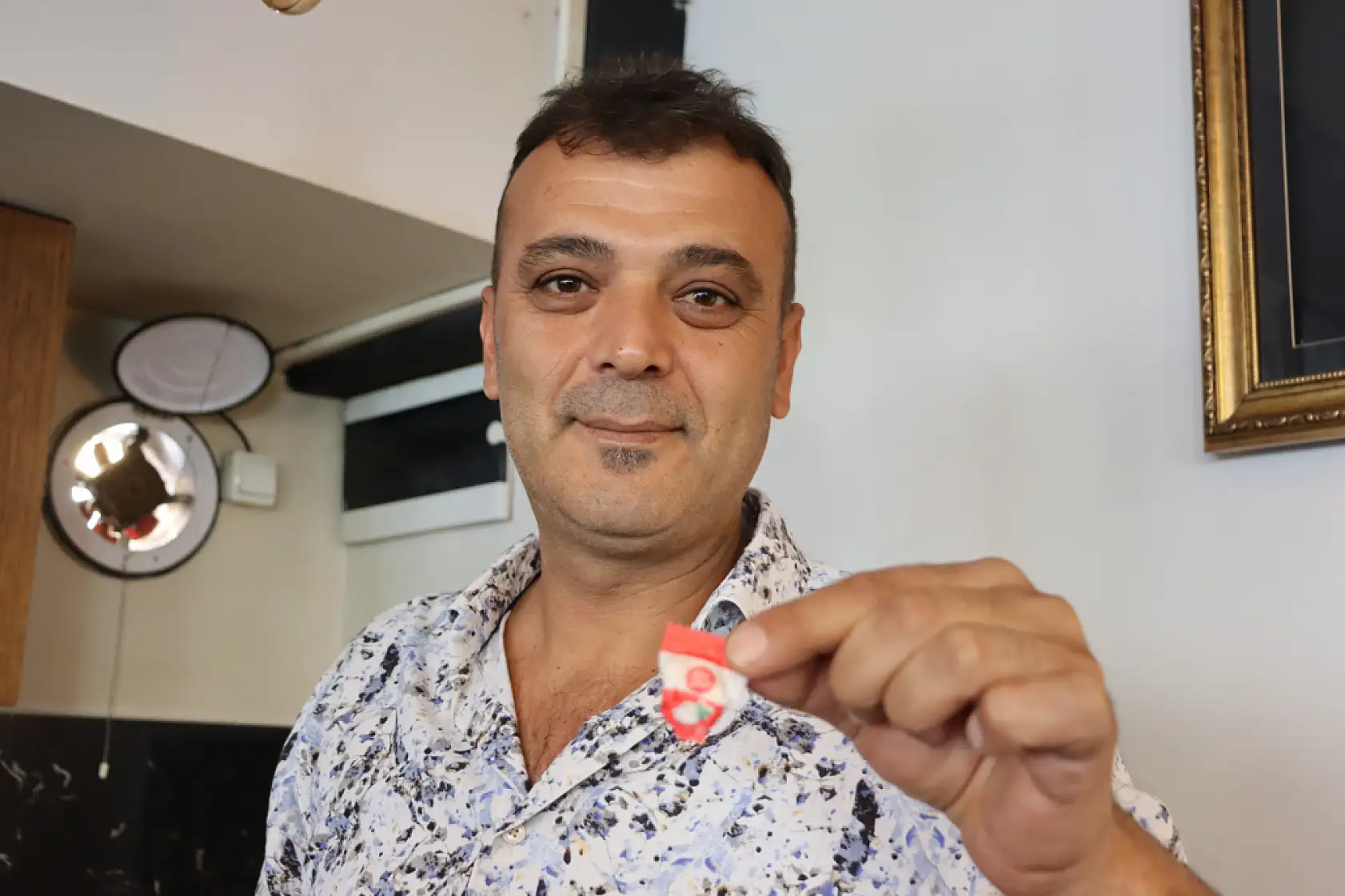 Kayseri'de küp şeker alan bir esnaf paketi açınca şok geçirdi