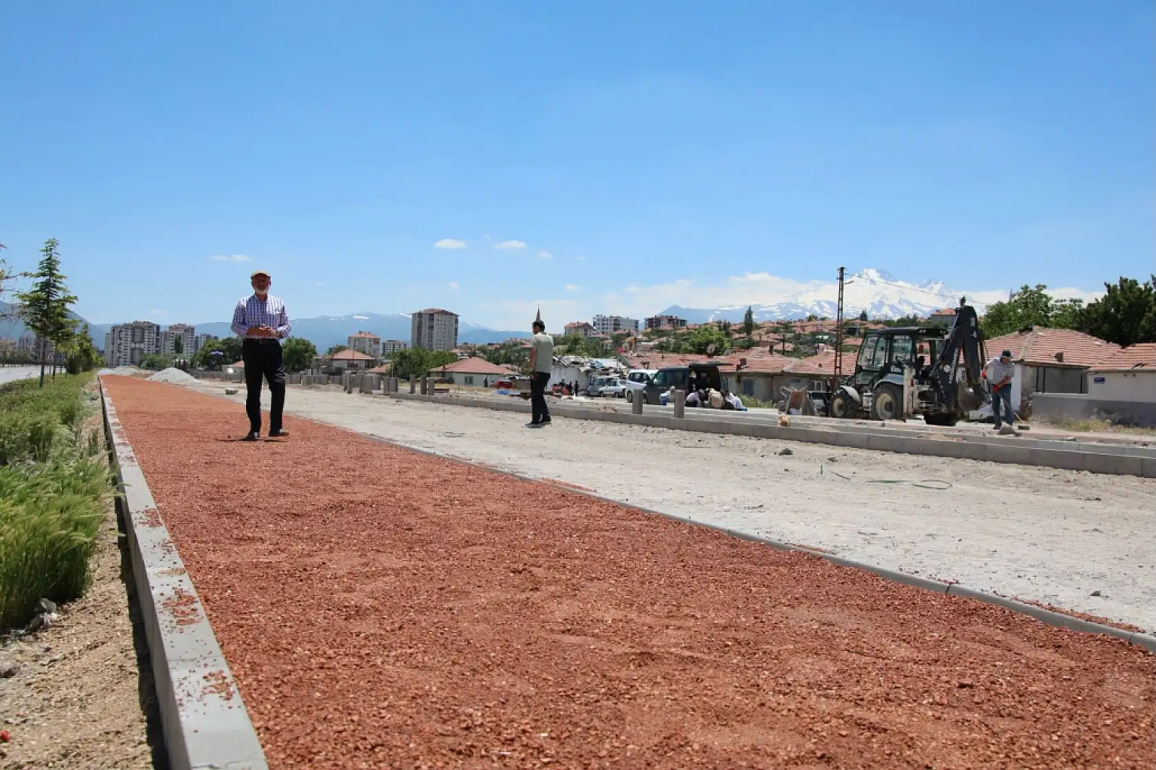 Kayseri'ye 2,5 kilometrelik yeşil yol düzenlemesi yapılıyor