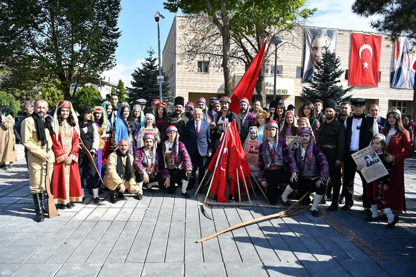 Kayseri'de 29 Ekim Cumhuriyet Bayramı coşkusu: Büyüleyen görüntüler!