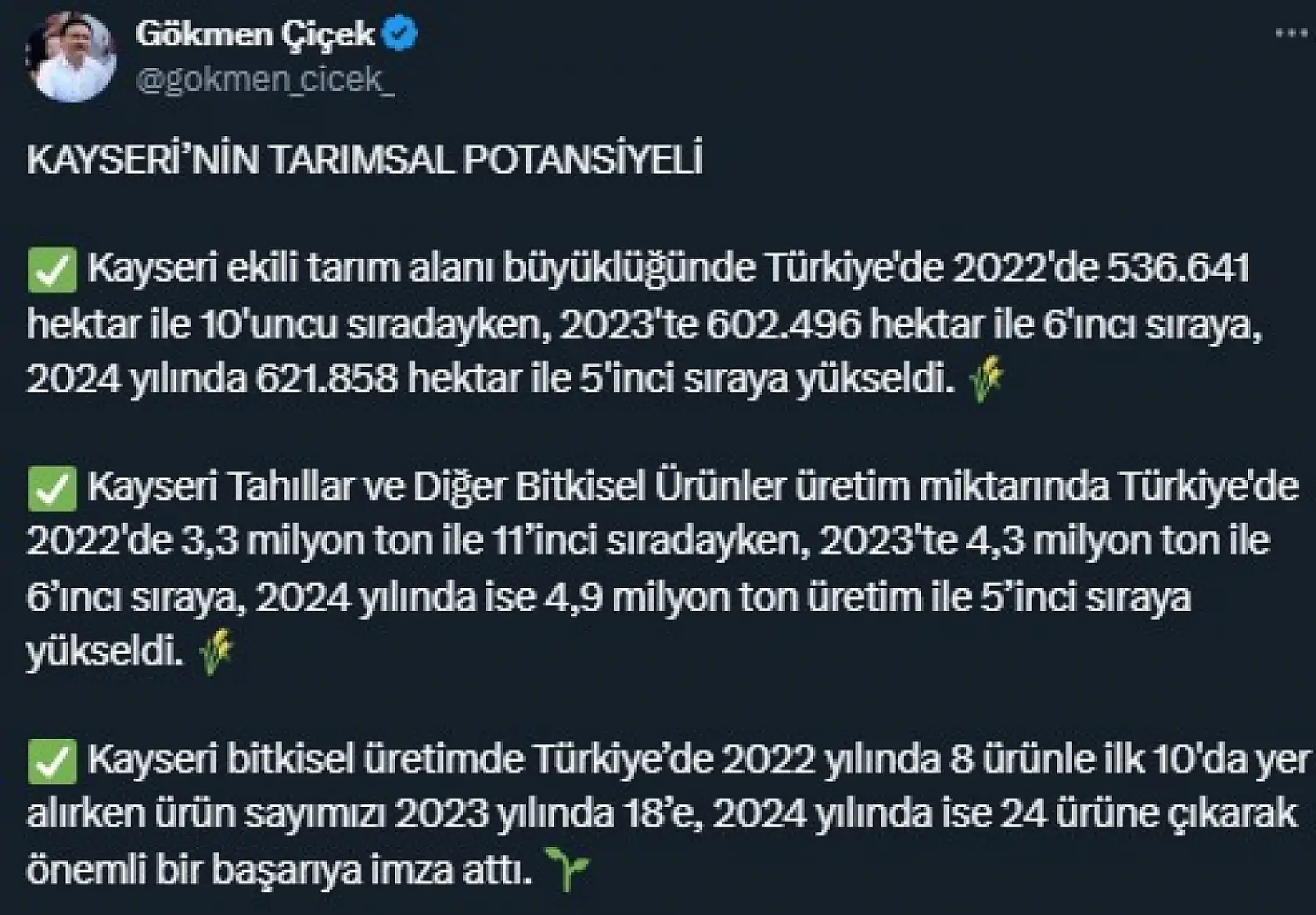 Kayseri'de sosyal medyada neler paylaşıldı?