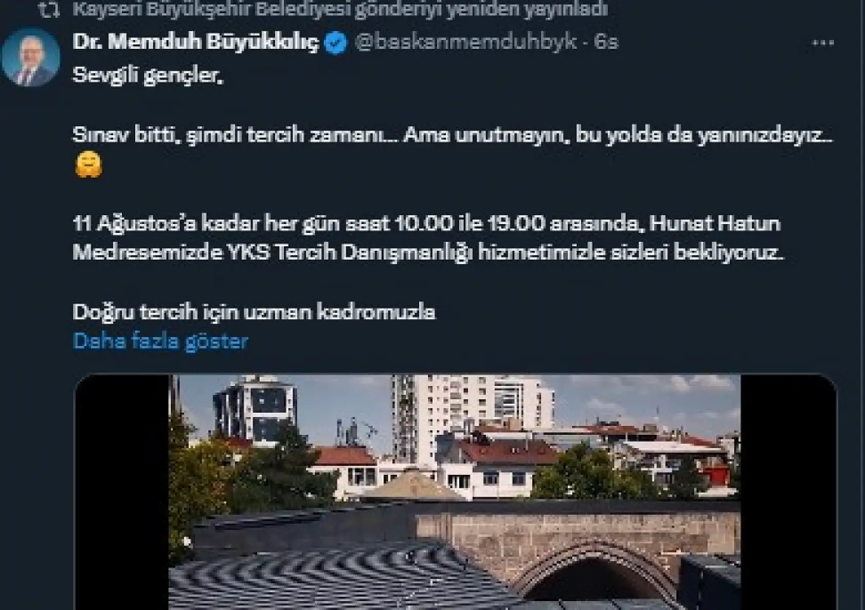 Kayseri sosyal medya hesaplarında neler paylaşıldı? İşte şehrin dijital gündemi!