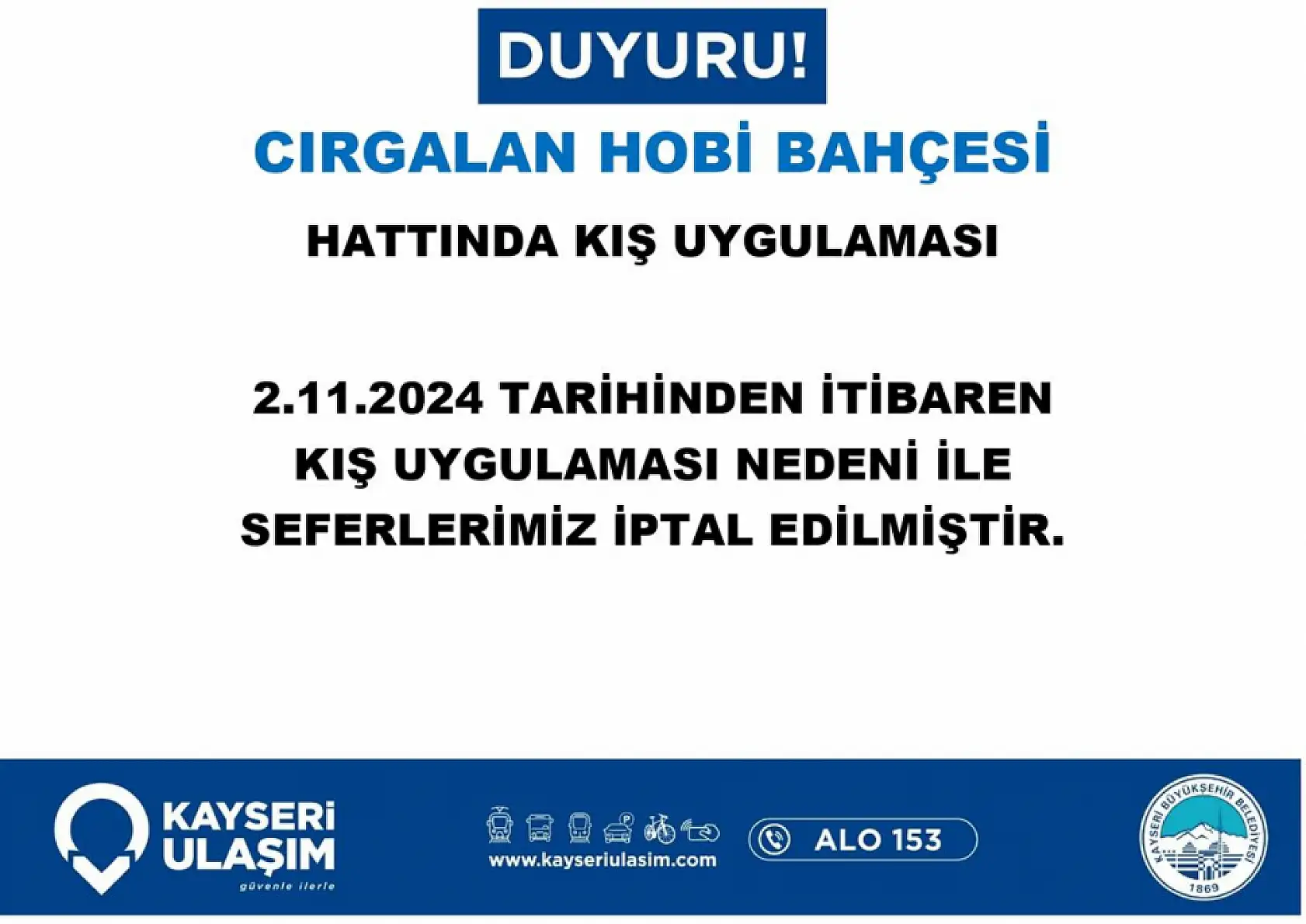 Kayseri'de bu hafta hangi otobüs hatlarında değişiklik yapıldı? İşte değişiklik yapılan ve iptal edilen o hatlar!