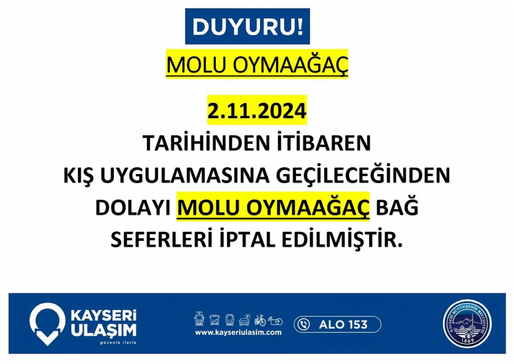 Kayseri'de bu hafta hangi otobüs hatlarında değişiklik yapıldı? İşte değişiklik yapılan ve iptal edilen o hatlar!