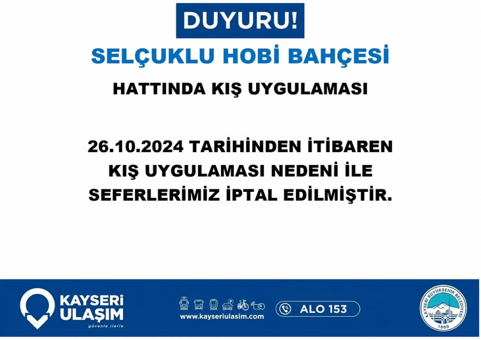 Kayseri'de bu hafta hangi otobüs hatlarında değişiklik yapıldı? İşte değişiklik yapılan ve iptal edilen o hatlar!