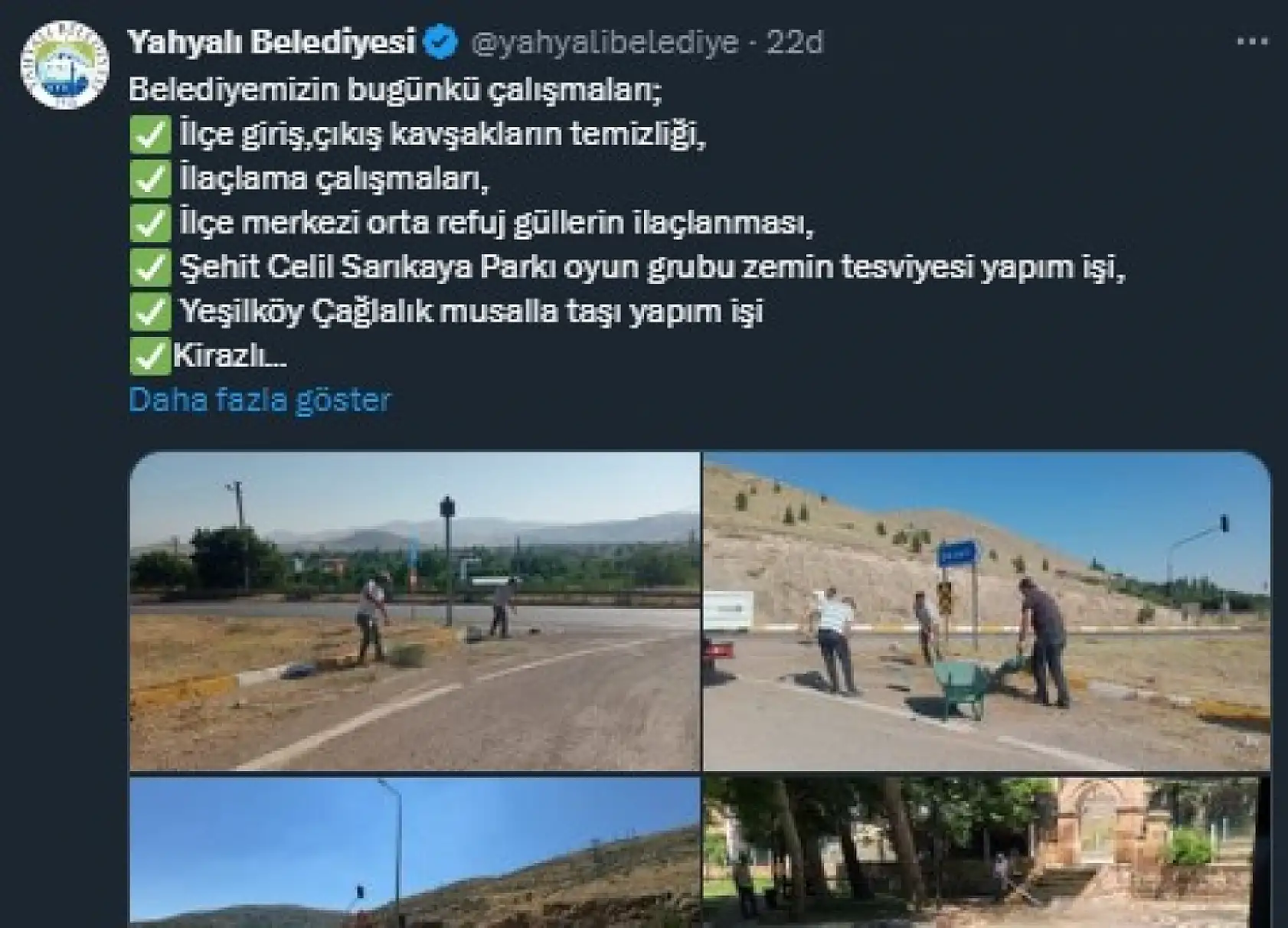 Kayseri'de sosyal medya hesaplarında neler paylaşıldı? İşte yetkililerin gündemi!