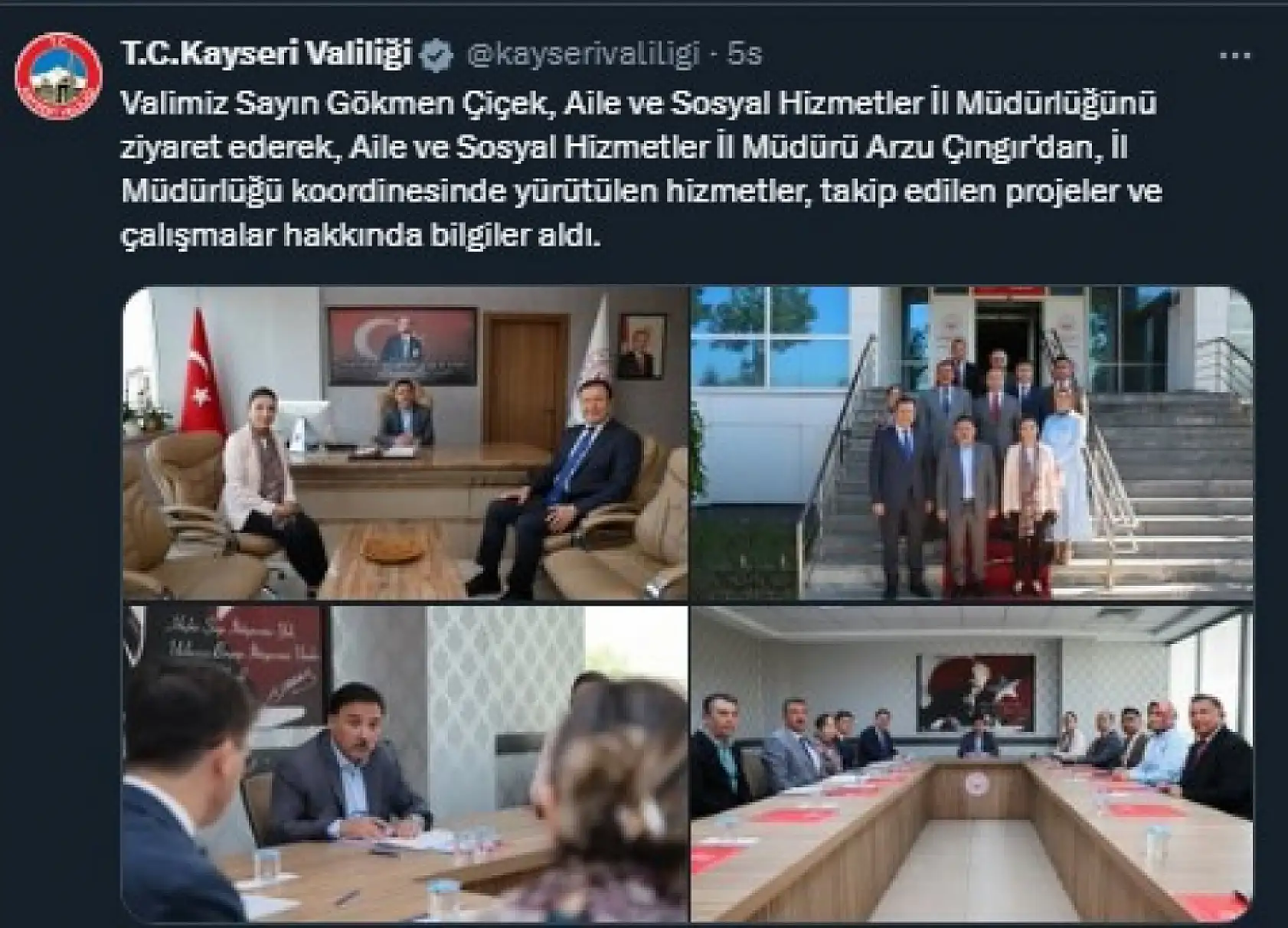 Kayseri'de sosyal medya hesaplarında neler paylaşıldı? İşte yetkililerin gündemi!