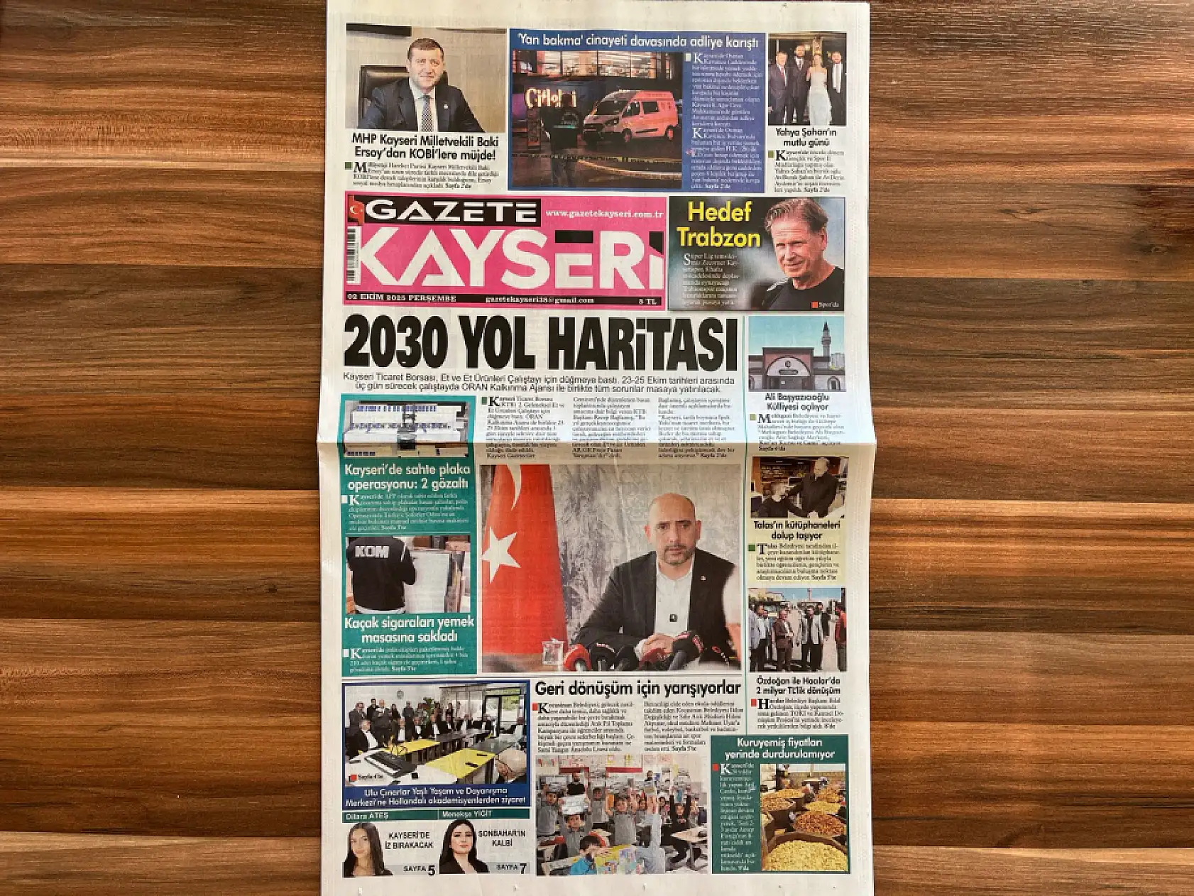 Kayseri'de 2 Ekim manşeti ne oldu? İşte öne çıkan başlıklar!