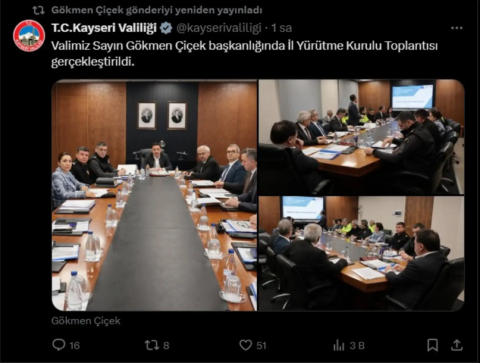 Kayseri'de sosyal medyada öne çıkanlar Erciyes Üniversitesi, KASKİ, Tarım, Büyükşehir....