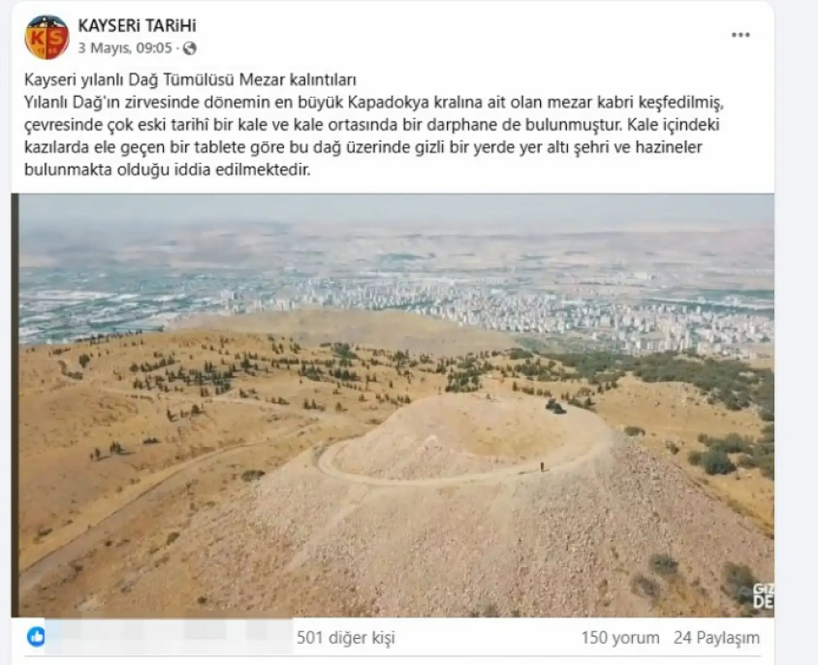 Kayseri'de yeni keşif! Bu iddia çok konuşulacak...