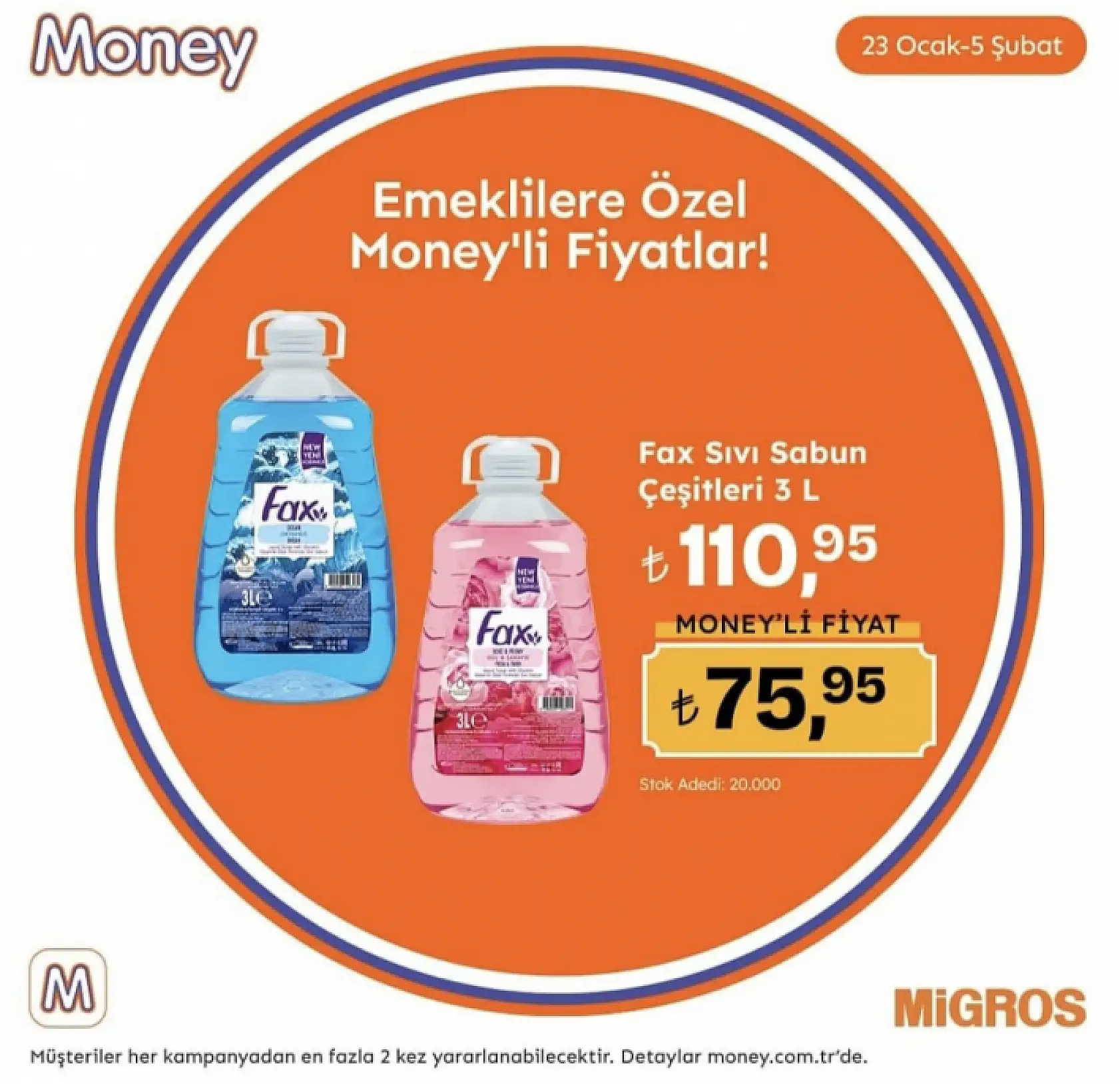 Migros'tan emeklilere özel indirim kampanyası!