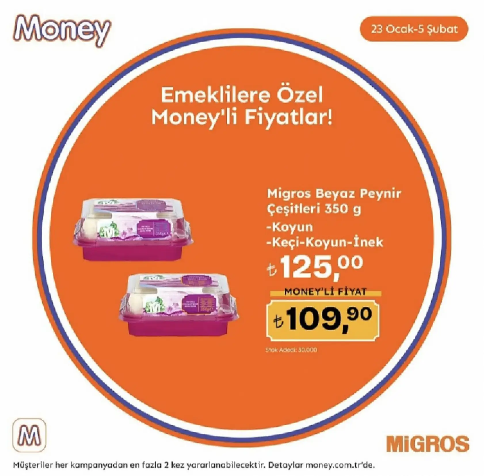 Migros'tan emeklilere özel indirim kampanyası!