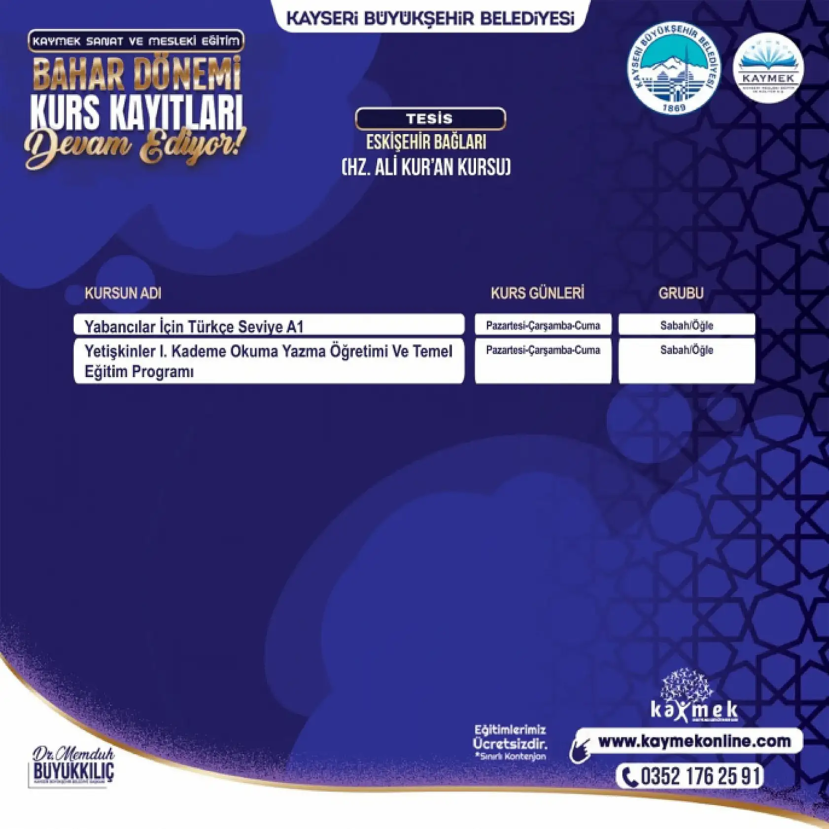 Kayseri'nin 6'ıncı üniversitesinde kayıtlar devam ediyor