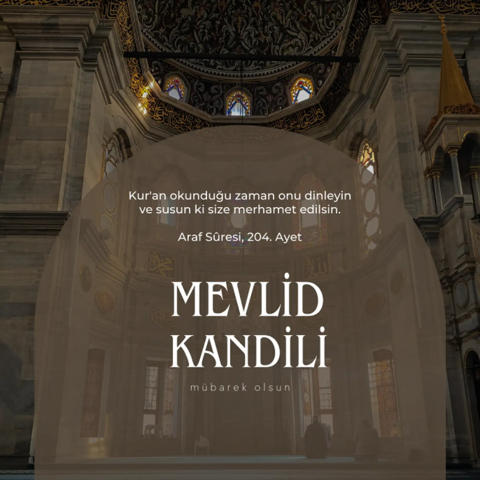 En Güzel Resimli Mevlid Kandili Mesajları!