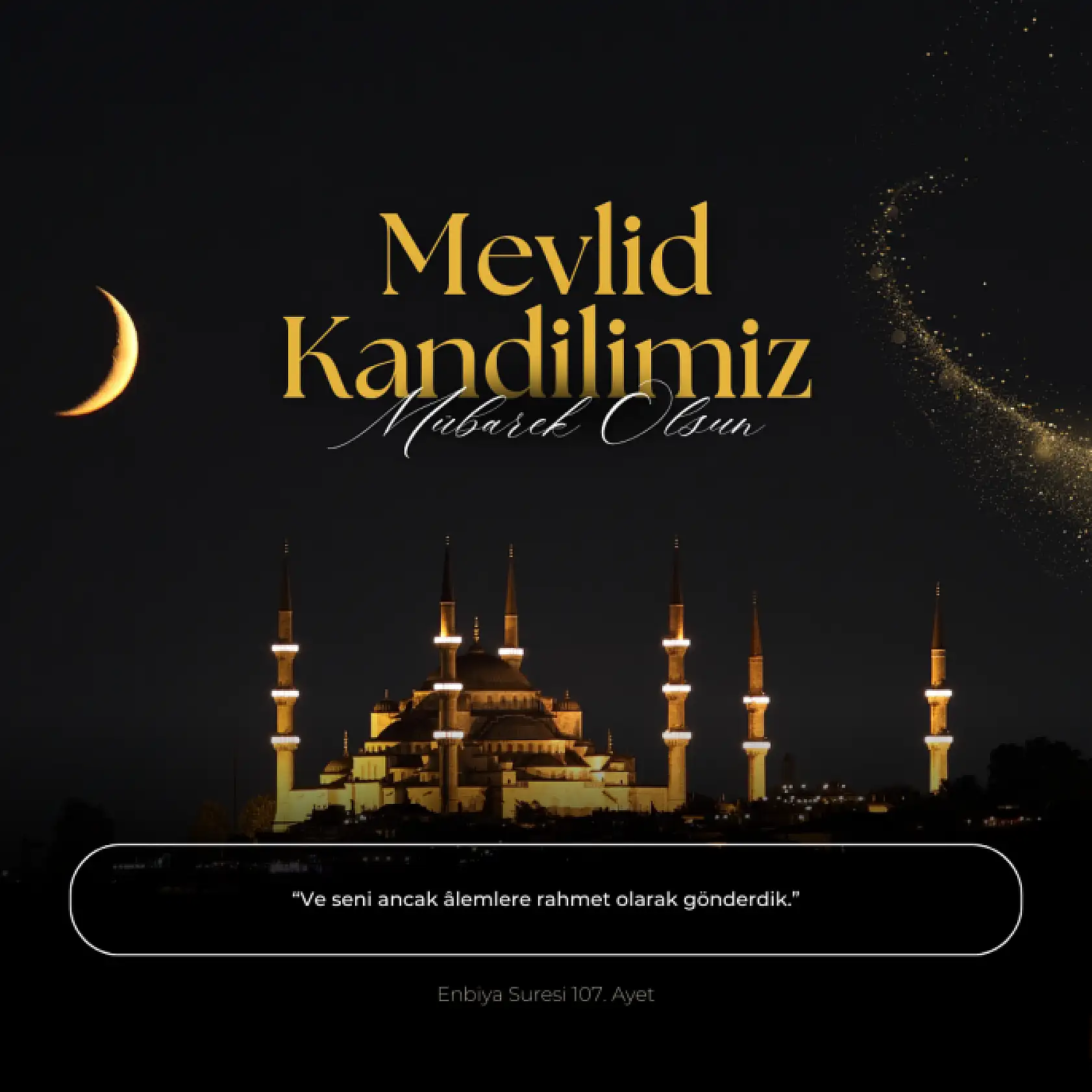 En Güzel Resimli Mevlid Kandili Mesajları!